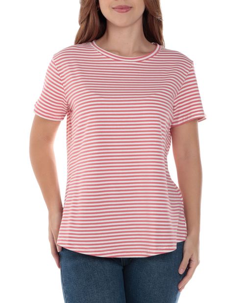 Camiseta Nicolle rayada manga corta para mujer