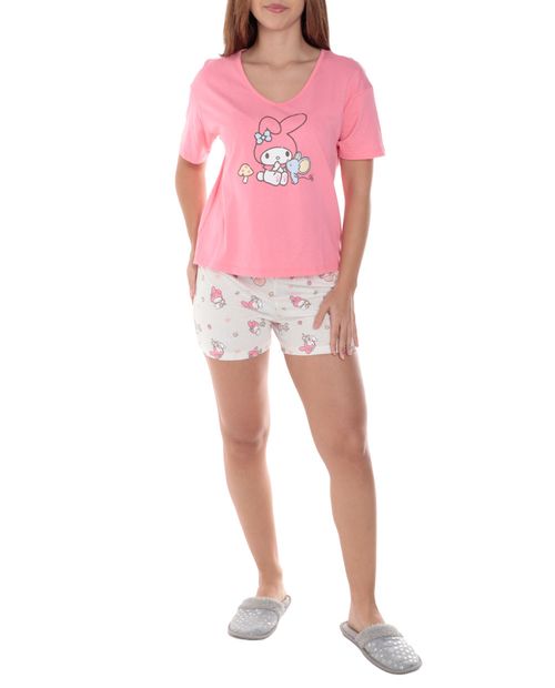 Pijama con short St. Jacks estampada de My Melody para mujer