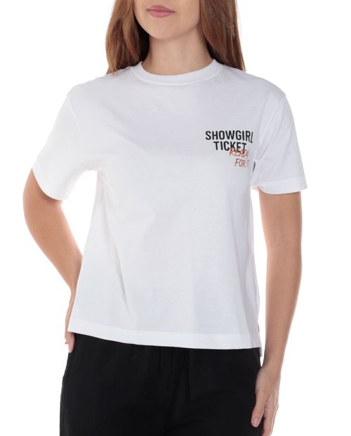 Camiseta Orange estampada manga corta para mujer