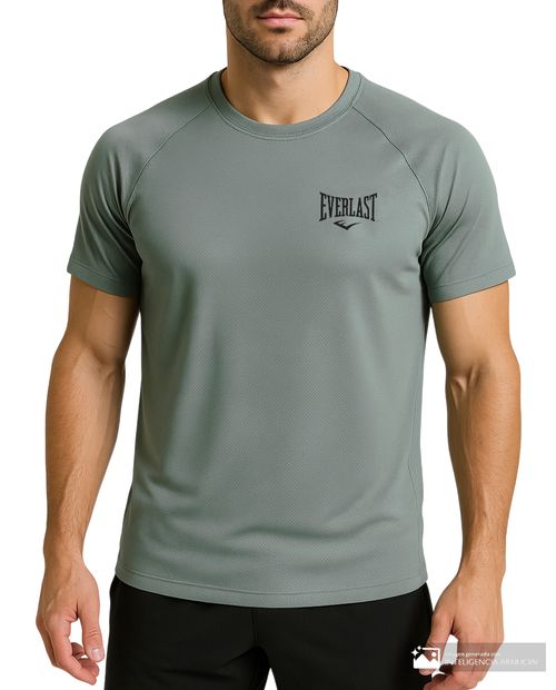 Camiseta deportiva Everlast verde texturizada para hombre