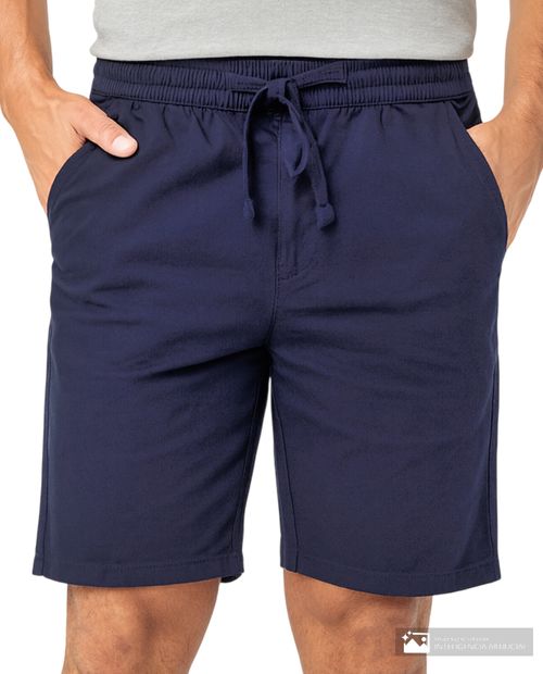 Short chino Carven azul navy sólido para hombre