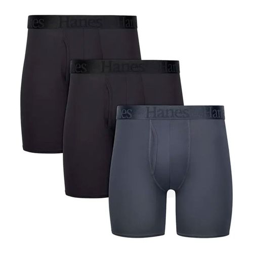 Pack de 3 boxers brief Hanes multicolor sólidos para hombre