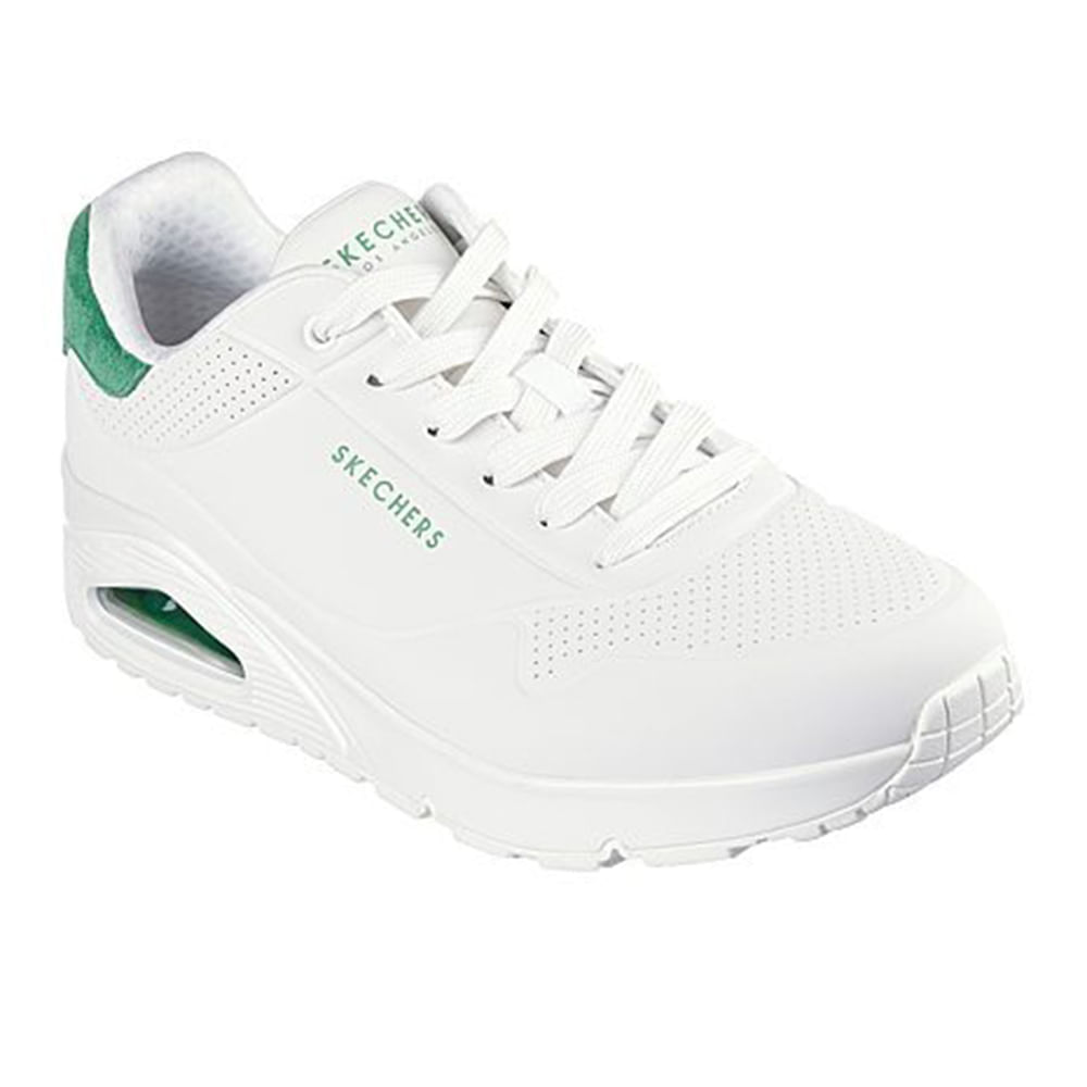 Zapato deportivo casual Skechers blanco para hombre Tienda Online de  Almacenes SIMAN El Salvador