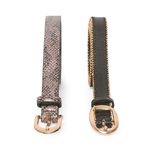 Set de 2 cinturones Sfera bicolor para mujer