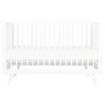 Cuna de madera Premium baby blanca con barandal-1759844848342