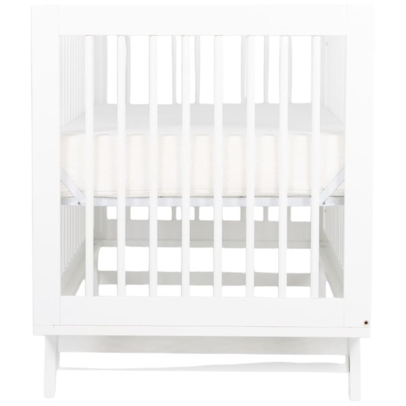 Cuna de madera Premium baby blanca con barandal-1759844860236