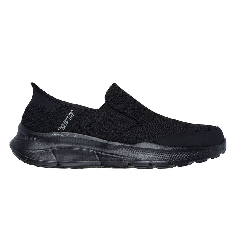 Zapato deportivo casual Skechers negro para hombre