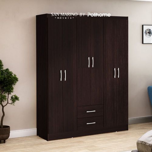 Ropero Roma 6 puertas 2 cajones