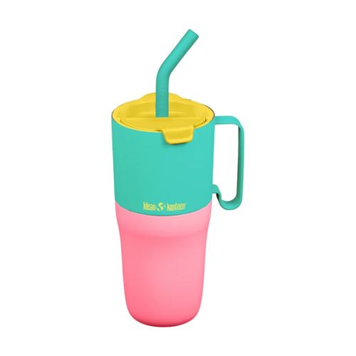 Vaso Klean Kanteen flip straw lid de acero inoxidable 780 ml