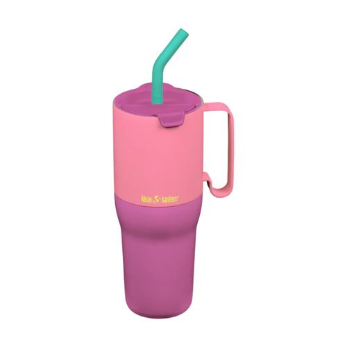 Vaso Klean Kanteen flip straw lid de acero inoxidable 1 litro