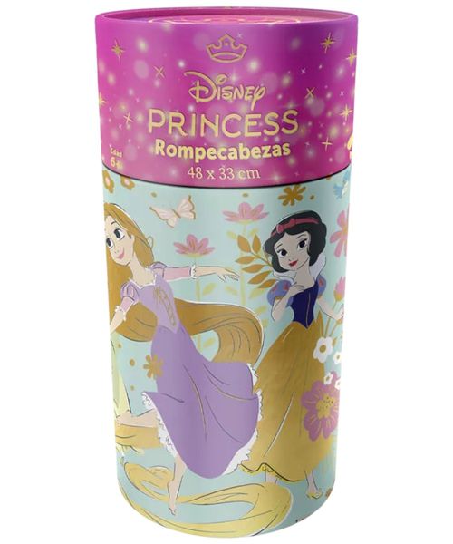 Princesas tubo rompecabezas 60 piezas