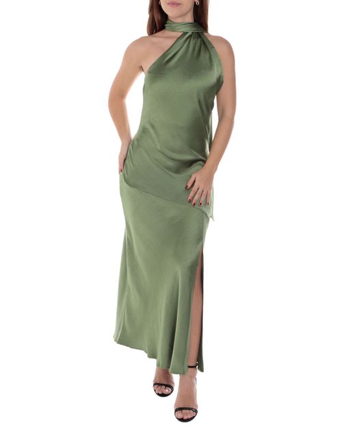 Vestido bebe maxi verde sin mangas para mujer