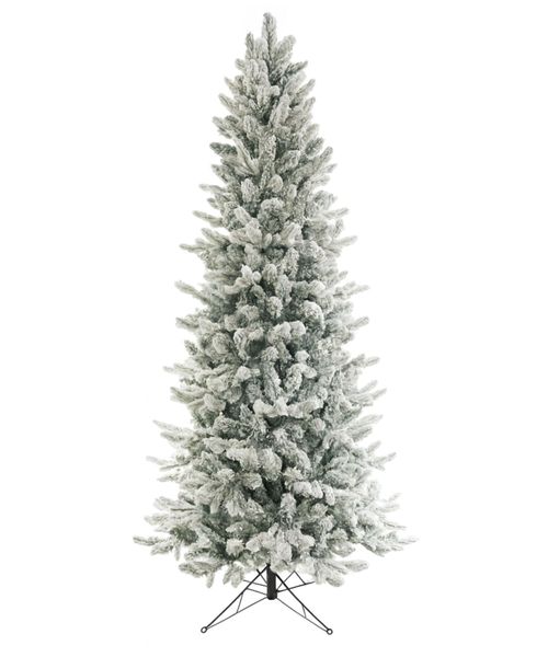 Árbol navideño nevado 6 pies (182 cm) 1056 puntas