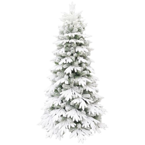 Árbol navideño nevado 7 pies (213 cm) con 1573 puntas