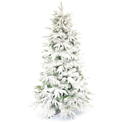 Árbol navideño nevado 6 pies (182 cm) mezcla de ramas con 1125 puntas