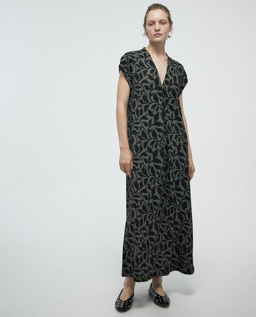 Vestido Sfera shift estampado mangas cortas para mujer