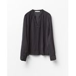 105021513-Blusa Sfera casual negra de manga larga para mujer