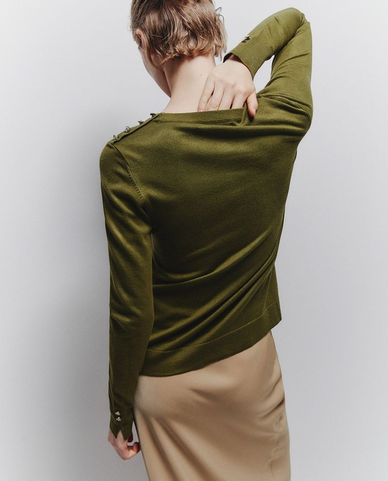 105011996-Suéter Sfera pull over verde para mujer