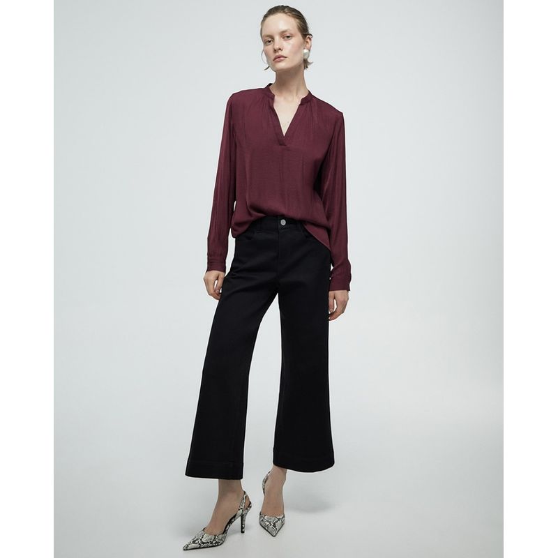 Blusa Sfera casual morada de manga larga para mujer Siman Guatemala