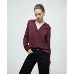 105021521-Blusa Sfera casual morada de manga larga para mujer