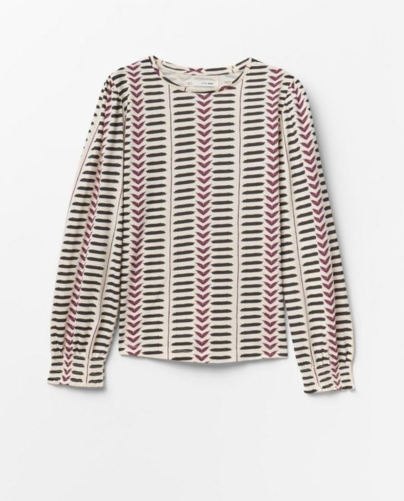 105021528-Blusa Sfera casual estampada de manga larga para mujer