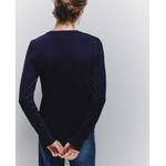 105012010-Suéter Sfera cárdigan azul para mujer