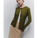 105012013-Suéter Sfera cárdigan verde para mujer