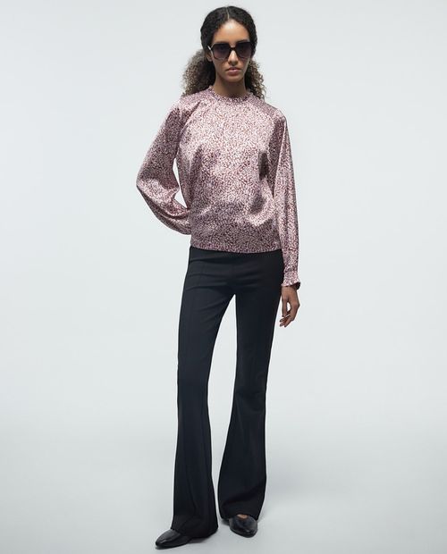 Blusa Sfera casual estampada de manga larga para mujer