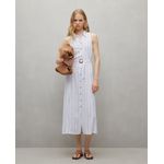 105028466-Vestido Easy Wear shirt dress rayado sin mangas para mujer