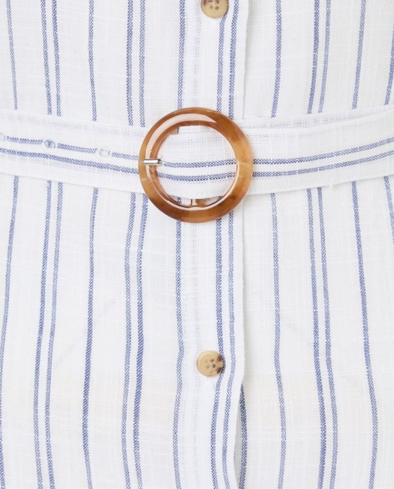 105028466-Vestido Easy Wear shirt dress rayado sin mangas para mujer