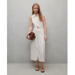 105028469-Vestido Easy Wear shirt dress beige sin mangas para mujer