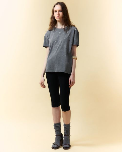 Camiseta Sfera gris de mangas cortas para mujer