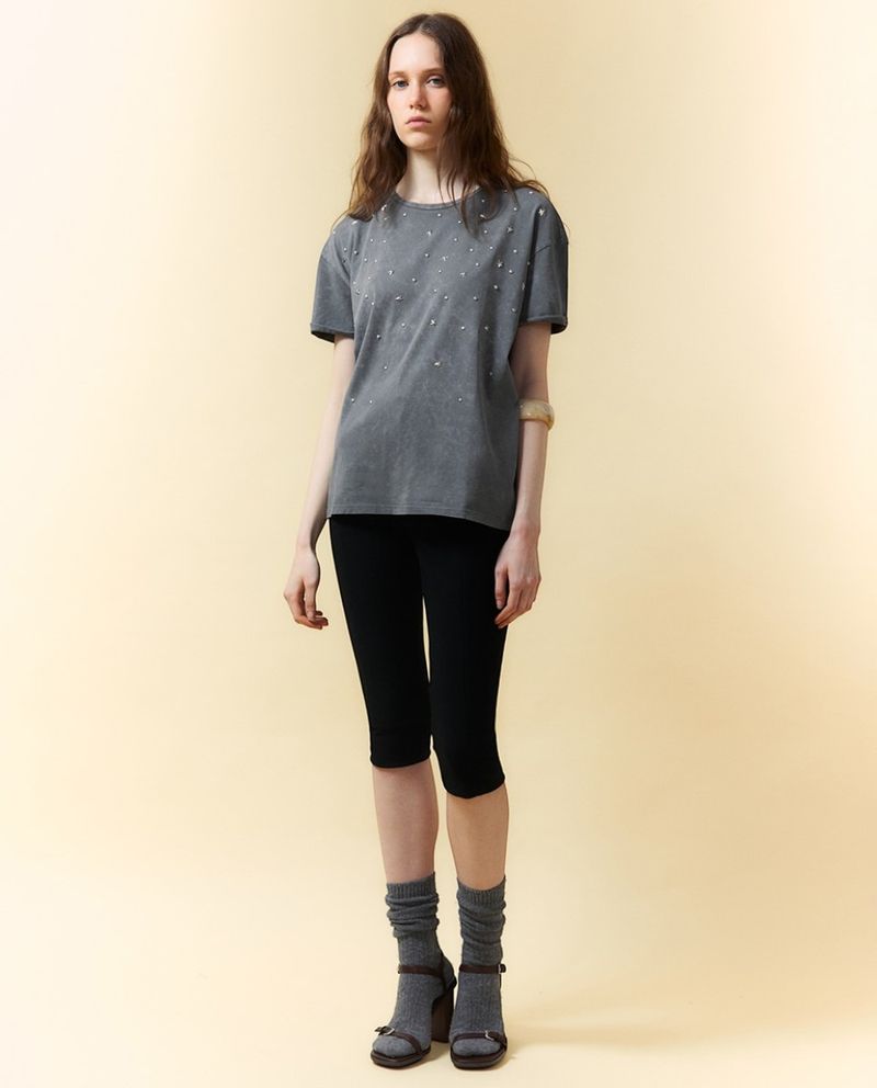 105012051-Camiseta Sfera gris de mangas cortas para mujer
