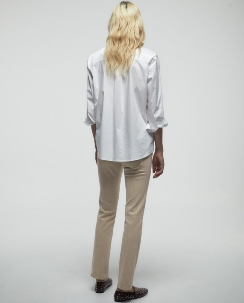 105012055-Jeans Sfera slim beige de cintura media para mujer