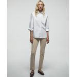 105012055-Jeans Sfera slim beige de cintura media para mujer