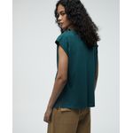 105019837-Blusa Sfera casual verde de mangas cortas para mujer