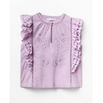 105021582-Blusa Sfera casual morada manga corta para mujer