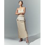 105021441-Blusa Sfera casual beige de tirantes para mujer