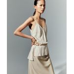 105021441-Blusa Sfera casual beige de tirantes para mujer