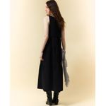 105021588-Vestido Sfera midi negro sin mangas para mujer