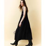 105021588-Vestido Sfera midi negro sin mangas para mujer