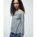 105021605-Blusa Sfera casual estampada de manga larga para mujer