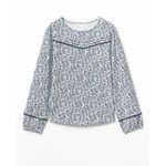 105021605-Blusa Sfera casual estampada de manga larga para mujer