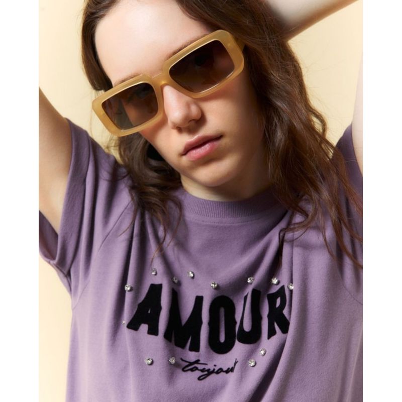 Camiseta Sfera morada de mangas cortas para mujer Siman Costa Rica