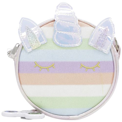 Cartera crossbody multicolor de unicornio para niña