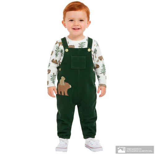 Conjunto de 2 piezas con estampado de osos para bebé niño