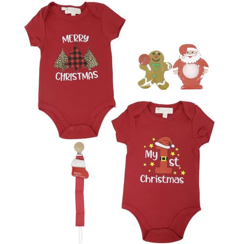 Set de 5 piezas con diseño navideño para bebé niño