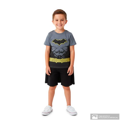 Camiseta multicolor con estampado de Batman para niño