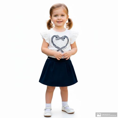 Conjunto de 2 piezas multicolor para niña