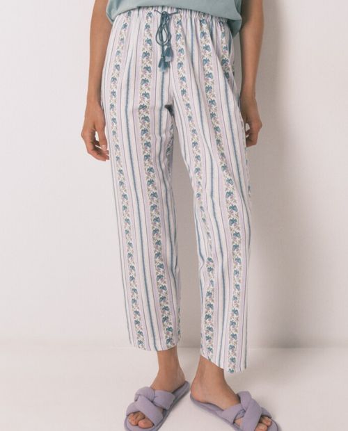 Pantalón de pijama Women Secret estampado de cintura alta para mujer